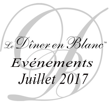 Le Dîner en Blanc - Calendrier pour juillet 2017