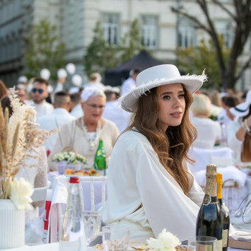 „Le Diner en Blanc“ piknikas surengtas Lukiškių aikštėje