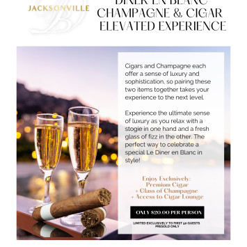 Diner en Blanc Jacksonville launches Cigar & Champagne Experience 