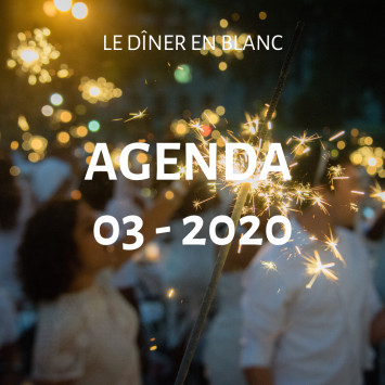 Le Dîner en Blanc - March 2020 Calendar