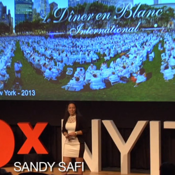 Sandy Safi - Co founder of Dîner en Blanc International at TEDx NYC 2013