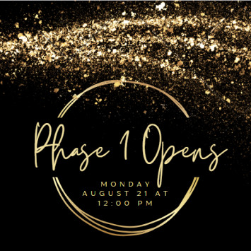 Phase 1 Opens on Monday!!