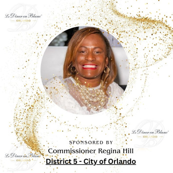 Commissioner Regina Hill to Support Diner en Blanc Orlando