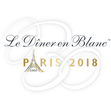 Convite para o 30º aniversário do Le Dîner en Blanc de Paris – 3 de junho 2018