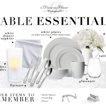 Preparing for Diner en Blanc: Table Essentials!