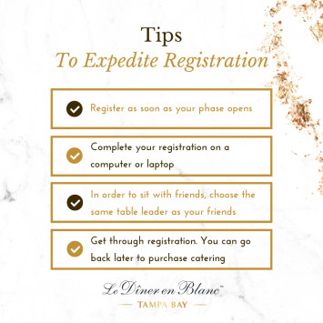 Tips to Expedite Registration