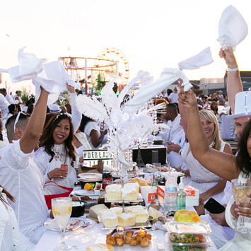 The 6th Edition of Le Dîner en Blanc Los Angeles  Held at the Santa Monica Pier on Oct. 12