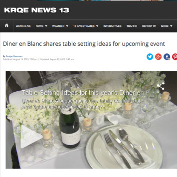 KRQE News 13 -Table Inspiration 