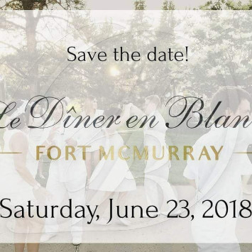 Save the Date Diner en Blanc Fort McMurray June 23rd, 2018